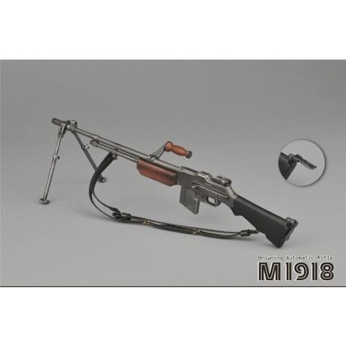In stock 16 scale ZY2004 WWII Soldier rifle weapon model 21cm M1918 BAR fit 12 body model