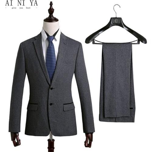 Mens suits Fashion handsome suits business professional suit for the grooms best man/wedding suit terno masculino