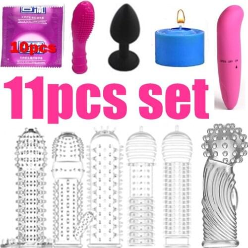 Male Adult Sex Product Crystal Spike Braces Colorless Sex Vibrator Strong Man Penis Condom Cup Women G-spot Orgasm Toy Anal Plug