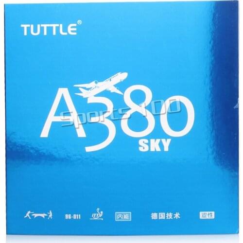 TUTTLE SKY German A380 Table Tennis Rubber Pips-in Ping Pong Rubber with Sponge