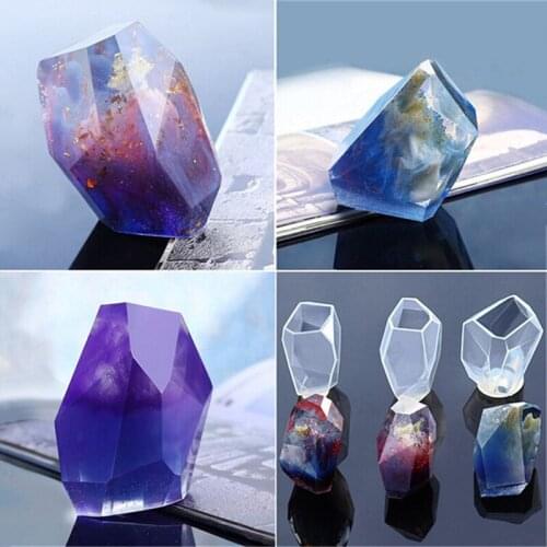 New Soap Mould Crystal Irregular Geometry Jewelry Mould Silicone Decoration Craft Making Decorative Mould