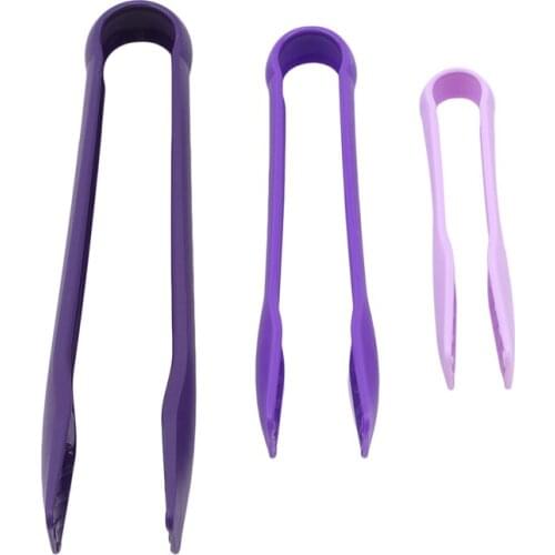 PP Plastic Food Tong Plastic Kitchen Tongs Non-slip Cooking Clip Clamp BBQ Salad Bread Cake Tools Grill Kitchen Accessories