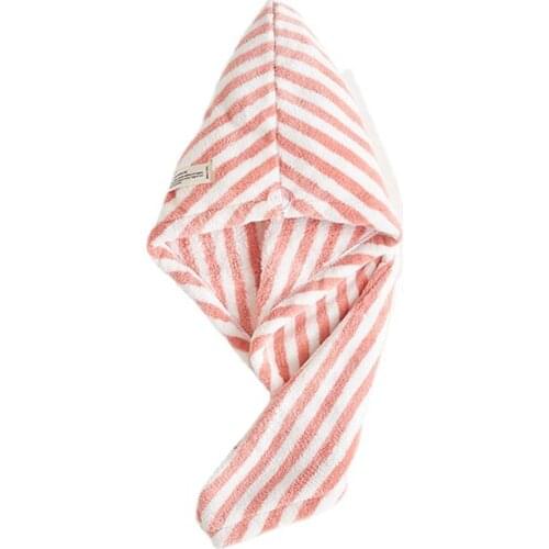 Towel Micrfiber Fabric Absorbent Quick Dry Cute Fashion Solid Color Strong Water Absorption Hair Towel Thicken Wearable Towel