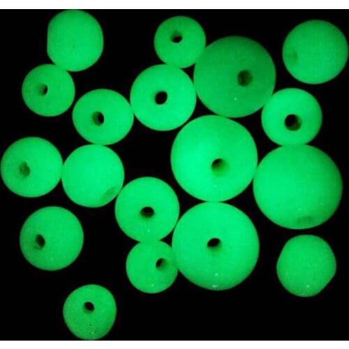 Promo 1000pcs Plastic Glowing Fishing Beads Luminous Rigging Beads Saltwater Fishing Terminal Tackle Wholesale 4mm 6mm 8mm 10mm