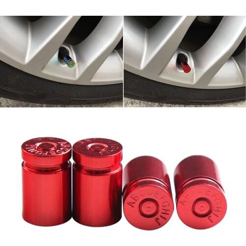 4Pcs Tire Valve Stem Cover Caps Car Wheel Air Pressure Valve Cap Dust Cap for Automotive Motorcycles Bicycles Tire Universal