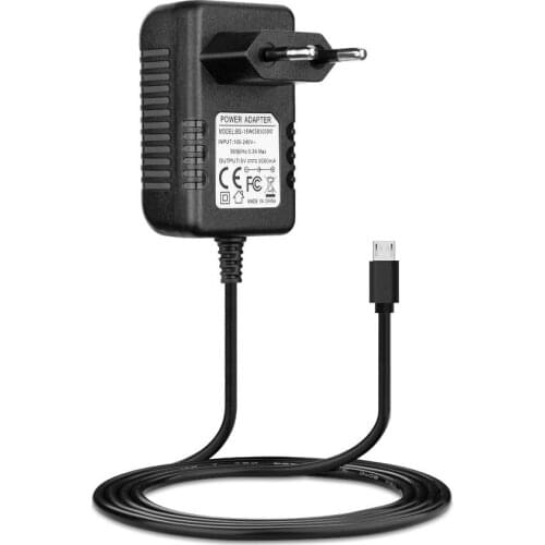 Raspberry Pi 3 Model B Power Supply Charger AC Adapter 5V 3A PSU Micro USB 1m DC Cable EU plug