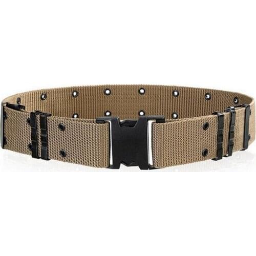 Tactical Belt Men Adjustable Outdoor Survival Emergency Rescue Canvas Military Army Airsoft Combat Waist Belt Tactical Equipment