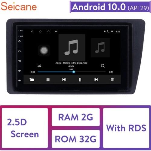 Seicane Android Touchscreen 7" 2DIN GPS Radio Car Multimedia Player For 2001-2005 Honda Civic with FM WIFI AUX Support DAB 1080P