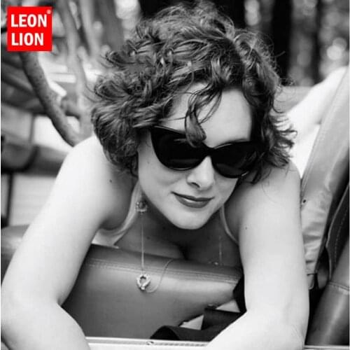LeonLion Cat Eye Sunglasses Women Hipster Glasses Vintage Sun Glasses Candy Colors Sunglasses Women Trendy Fashion Oculos