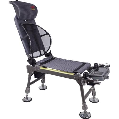 Thick aluminum alloy folding fishing chair all-terrain fishing chair adjustable backrest reclining seat Seat Load-bearing 120kg