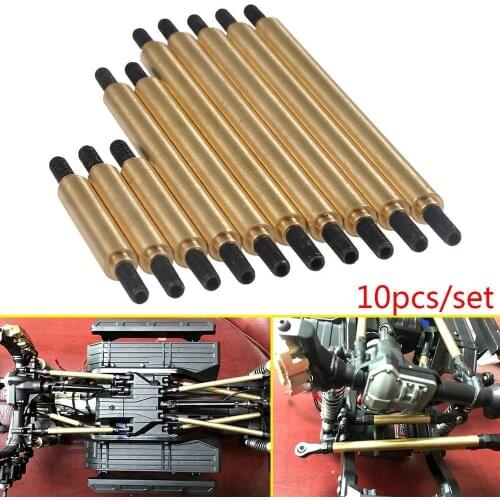 YEAHRUN 10pcs Metal Steering & Suspension Linkage Kit Upgrade for 1/10 RC Crawler TRAXXAS Trx-4