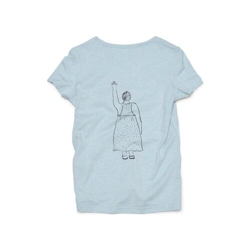 Short-sleeved womens summer fashion all-match casual cotton cartoon upper T-shirt outer wear