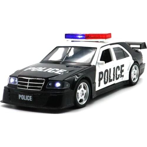 1/32 C CLASS C-CLASS C63 Racing Car JKM Diecast Model Toys for Kids Sound Light