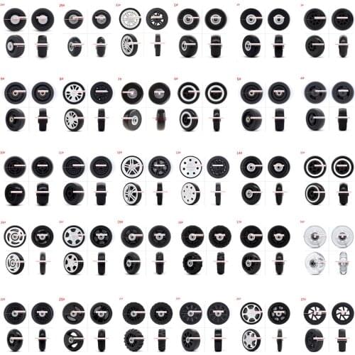 1PC Plastic Swivel Wheels Rotation Suitcase Replacement Casters Luggage Case Parts Accessories