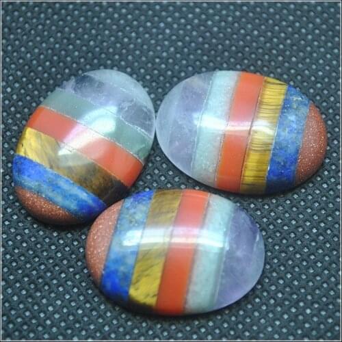 Top quality natural gem stone cabochons new designs cabs for diy jewelry making accessories size 18x25mm oval shapes hot selling