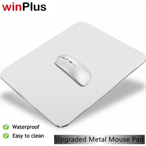 💕100% Authentic💕winPlus Aluminum Alloy Metal Slim Game Mouse Pad PC Computer Laptop Gaming Mousepads