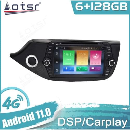 6+128G Android 11 For KIA CEED 2013-2016 Car GPS Navigation Auto Stereo Multimedia Radio Video Player Carplay Tape Headunit