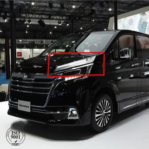 ABS Chrome Front Head Lamp Light Trim Strip For 2019 2020 Toyota Hiace Car Accessories Styling