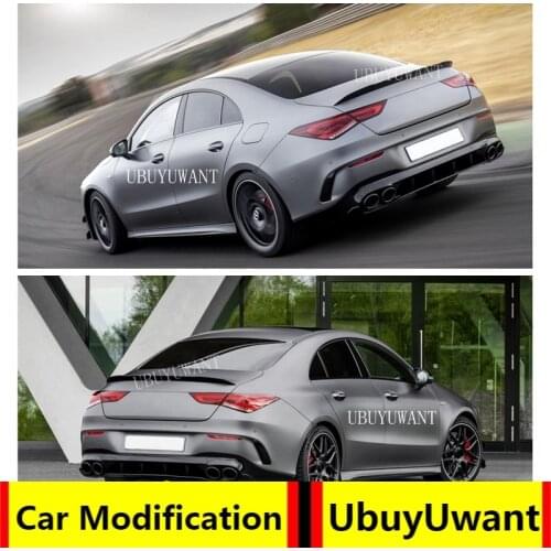 Car Lip Spoiler For Mercedes Benz W118 C118 CLA35 CLA180 CLA200 CLA250 CLA45 AMG Line 2020-2024 Rear Trunk Spoiler Tail Wing New