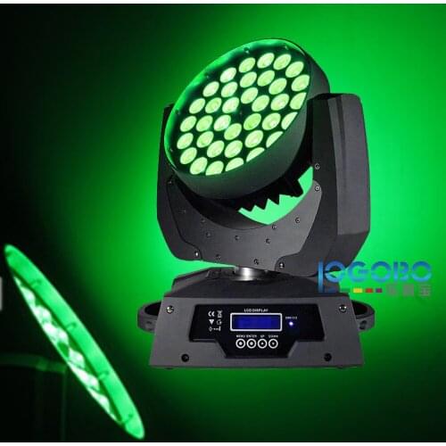 Free Shipping American DJ Supply Spot Led 10WX36 Zoom Moving Head Wash Professional Stage DMX Disco Lightings