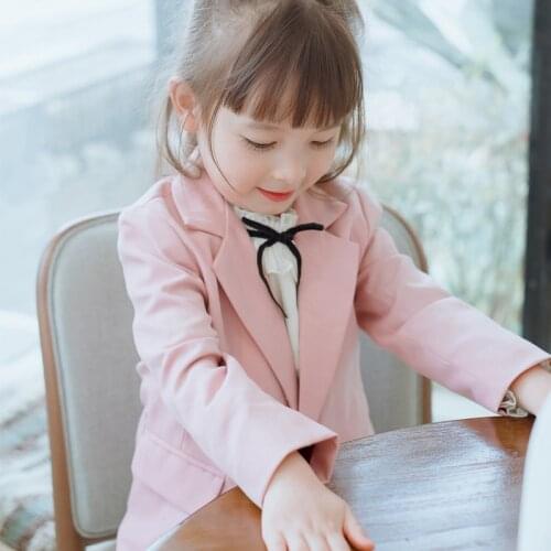 Toddler Girl Blazers Coats Kids Jackets Baby Girl Autumn Clothes Plus Size 12M-Mom L Thin Suit Jacket Mujer Blazer Children Tops