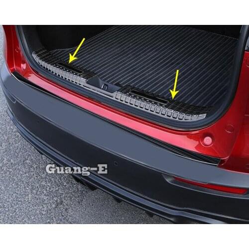 For Mazda CX-30 CX30 2020 2021 Car Styling Internal Rear Bumper Panel Trunk Trim Cover Stainless Steel Plate Pedal 1pcs