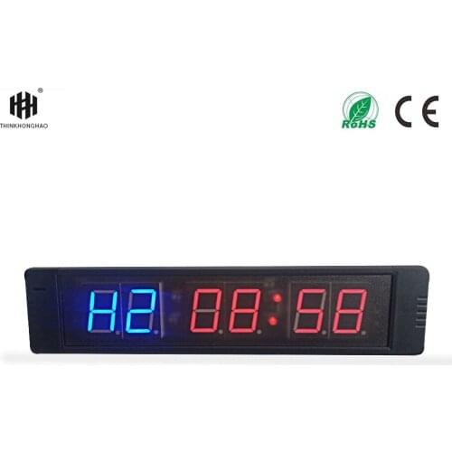 #ct11 Using 1 Inch 6 Digits Remote Control Gym Led Interval Timer