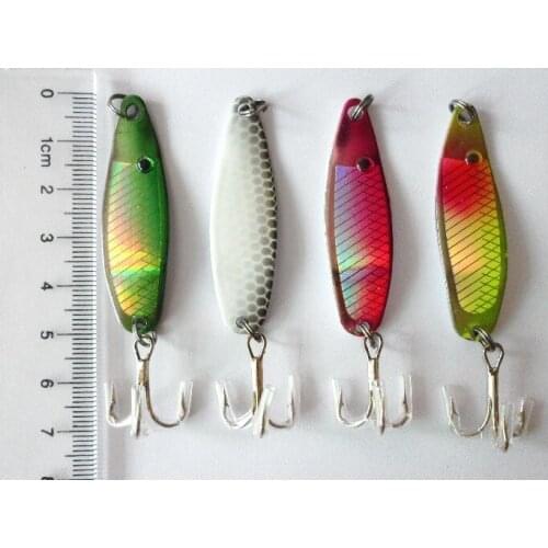 Hot sale 20pcs fishing Lures Fishing spinner Tackle spoone New Arrivals Fishing Lure Metal Spoon Spinner 6.5g 5cm