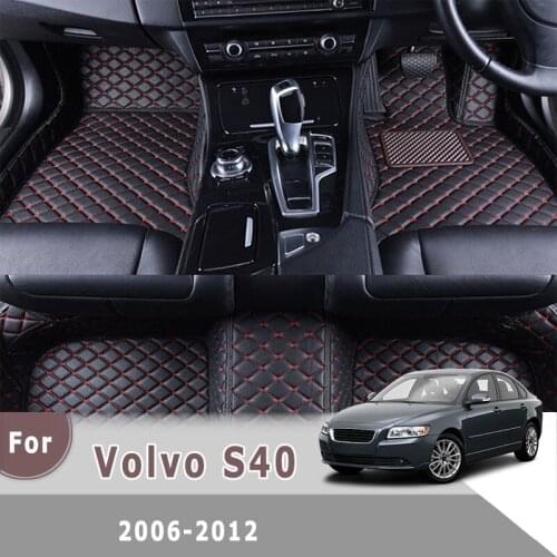 RHD Carpets For Volvo S40 2012 2011 2010 2009 2008 2007 2006 Car Floor Mats Auto Interior Accessories Weather Parts Custom Rugs
