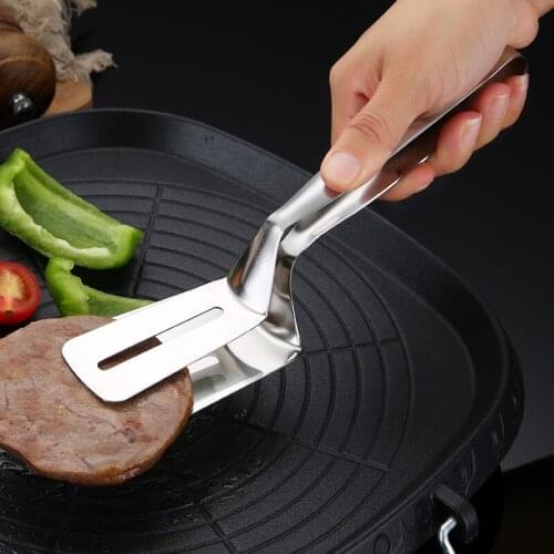 Kitchen Tongs Stainless Steel Barbecue Tongs Fried Steak Shovel Fried Fish Spatula Shovel Meat Clips Bread Clamp Kitchen Tools