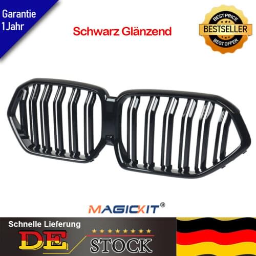 MagicKit ABS Fit for BMW X6 G06 M-Performance Shiny Black Front Hood Grille 2020