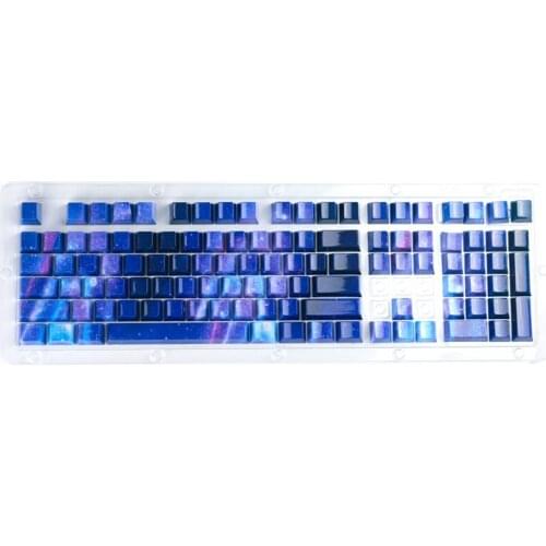 Mechanical Keyboard Keycap ABS New Starry Sky Keycaps Two Color Transmission OEM Profile Compatible Cherry MX Kailh Switches