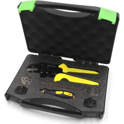 KKMOON Multi-tool Wire Stripper Crimping Tool Engineering Ratcheting Terminal Crimping Pliers Tool Cord End Terminals Kit