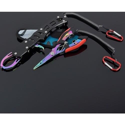 Fishing Tool Set Fishing Grip Gripper & Line Cutters Fishing Pliers Multifunctional Aluminium Fishing Equipment Hook Remover