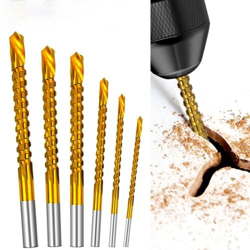 6/3 Pcs Cobalt Drill Bit Set Spiral Screw Metric Composite Tap Drill Bit Tap Twist Drill Bit Set for Cutting Drilling Polishing