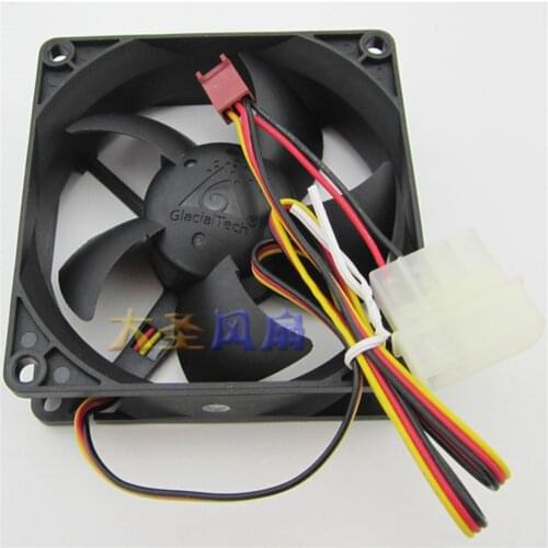 Cool Ling GlacialTech Blade II GT8025-EDLA1 8025 8CM Chassis Fan Mute