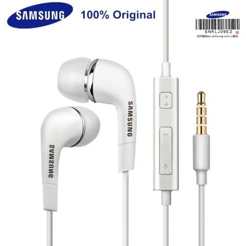 Original Samsung EHS64 Earphone Wired 3.5mm In-ear with Microphone Wired Controller Support Android for Galaxy S8 S9 Plus A10 A2