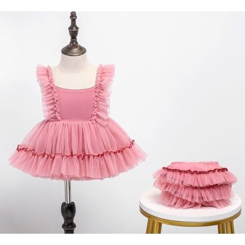 Baby Girl Princess Ruffle Tutu Dress Infant Toddler Vintage Layer Tulle Vestido Party Pageant Birthday Baptism Frocks 1-7Y