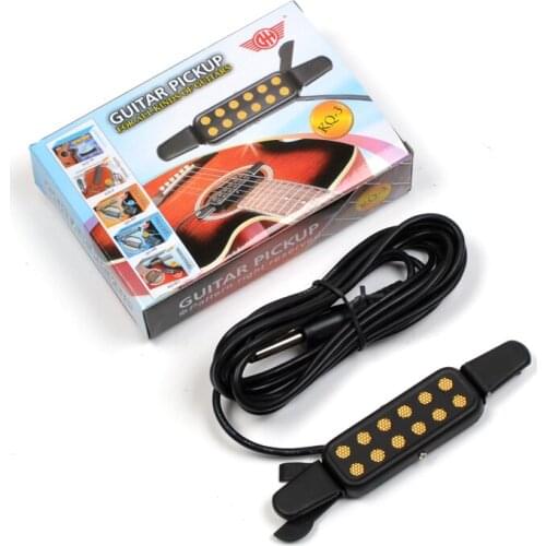 Portable Acoustic Guitar Wood Guitar Pickup Sound Hole Guitar Pickup
