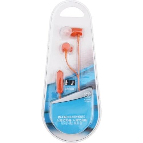 50pcs Candy Color 3.5mm Wired Headphones Bass Stereo HD Sports Candy Earphone Music Headsets for iPhone Samsung Xiaomi