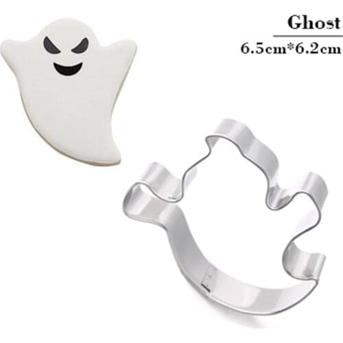 Stainless Steel Halloween Bat Ghost Cookie Cutter Cake Decorating Fondant Cutters Tool Cookies Mold Baking Tools Biscuits Stamp