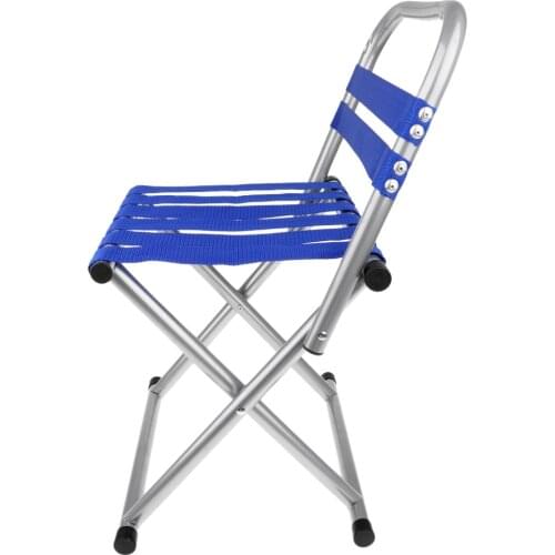FOLDING CAMPING FISHING CHAIR BEACH OUTDOOR HIKING PICNIC STOOL WITH BACKREST