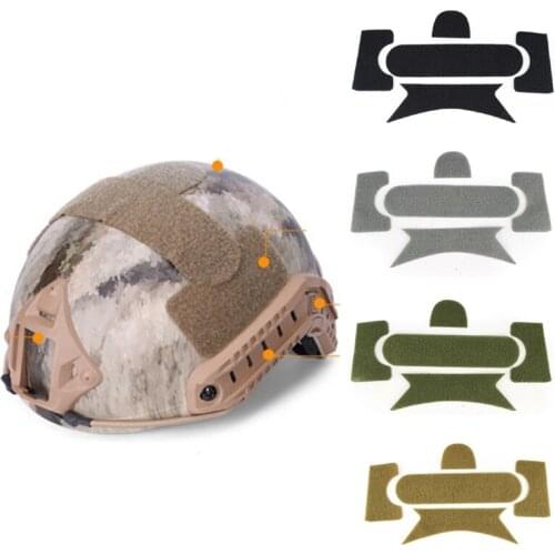 5Pcs/set Tactical Helmet DIY Magic Sticker Helmet Tape Cover for MH Fast CS Field Helmet Accessories