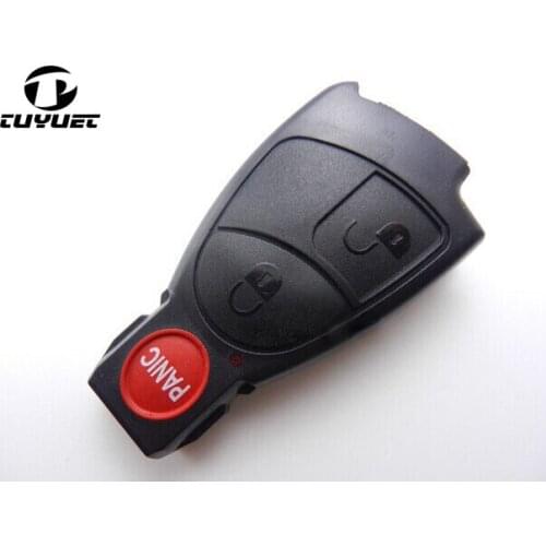Replacement Key Shell for Benz 2+1 Buttons Smart Remote Blank Car Key Case