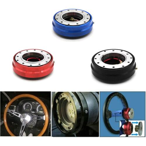 Universal Car Interior Parts Thin Version 6 Hole Steering Wheel Quick Release Hub Adapter Snap Off Boss kit