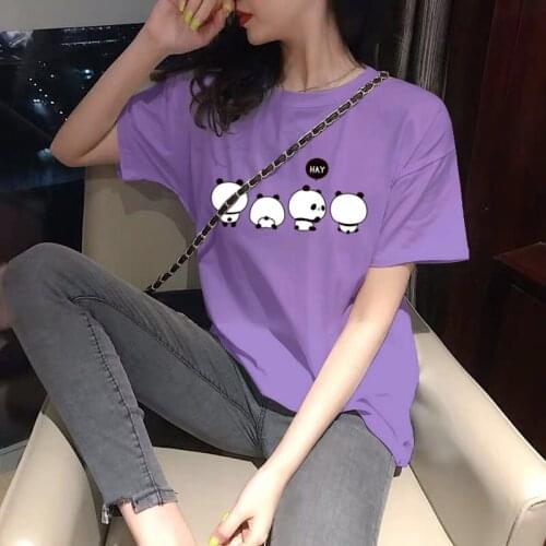 Cartoon Anime T Shirt Summer Short Sleeve Tshirt Women 2021 Camisetas De Mujer Kawaii Clothes Roupas Femininas Com Frete Gratis