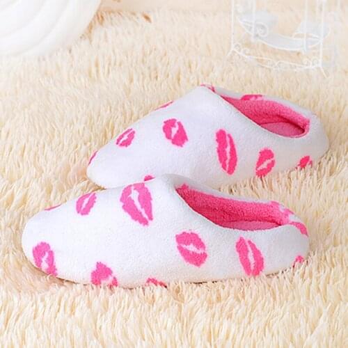 Women Winter Home Slippers Cartoon Shoes Non-slip Soft Winter Warm House Slippers Indoor Bedroom Lovers Couples Floor Shoes