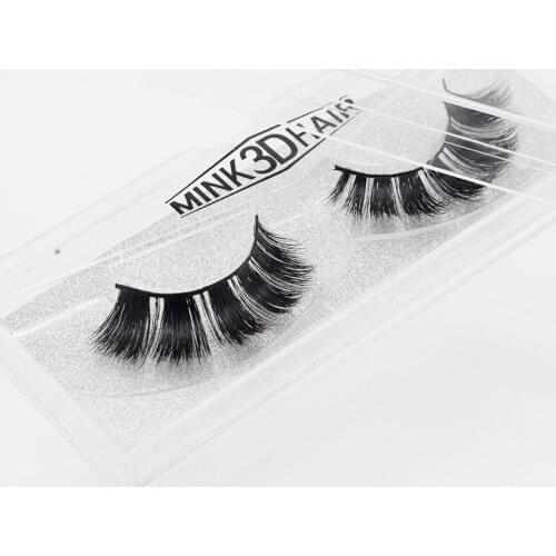 1 Pair Real 3D Mink Lashes Soft Natural False Eyelashes Mink Eyelashes Makeup Long Eye Lashes Eyelash Extension