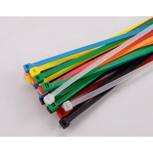 10PCS Color Nylon Cable Tie 5*200mm，Red/ blue/ yellow/ green，Wiring Accessories Wire and Cable Tie Multicolor Package