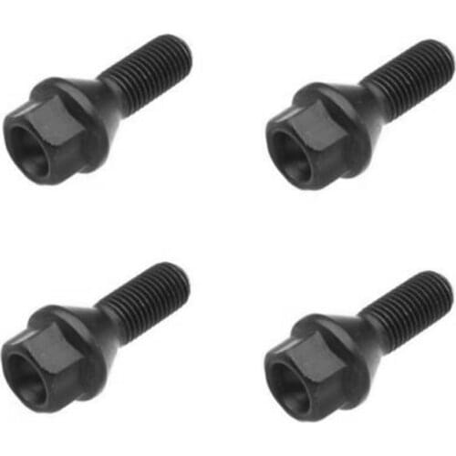 4Pcs Black Wheel Bolt Lug Nut for BMW E30 E36 E46 E60 E90 36136781150